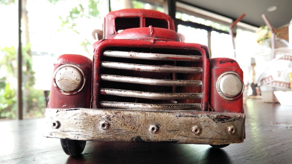 Vintage miniature red