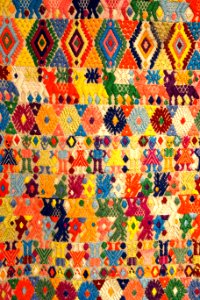 Panel, Kekchi Maya, Coban, view 2, late 20th century, cotton and silk - Textile Museum of Canada - DSC01290