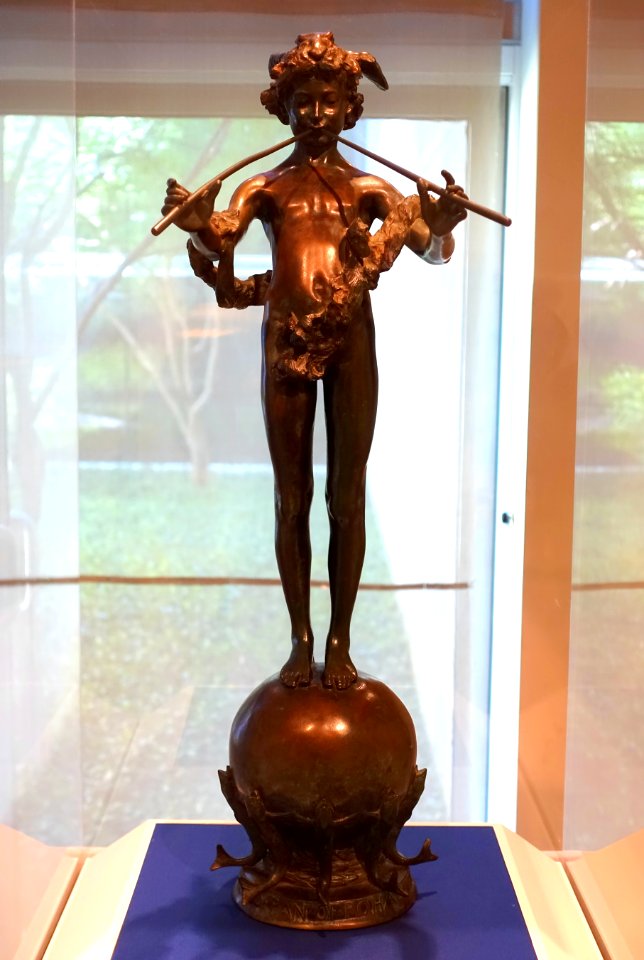 Pan of Rohallion by Frederick William MacMonnies, designed 1890, bronze - Dallas Museum of Art - DSC04842