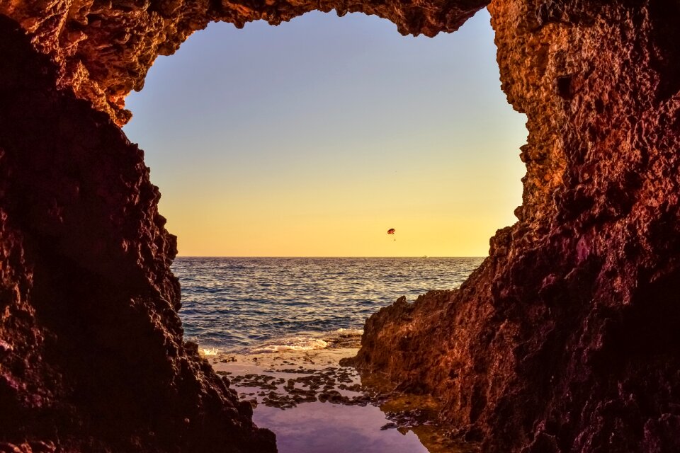 Nature landscape hole