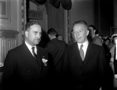 Pan Romana congres receptie rijksmuseum Minister Rutten met voorzitter Ir R. Mil, Bestanddeelnr 904-1464