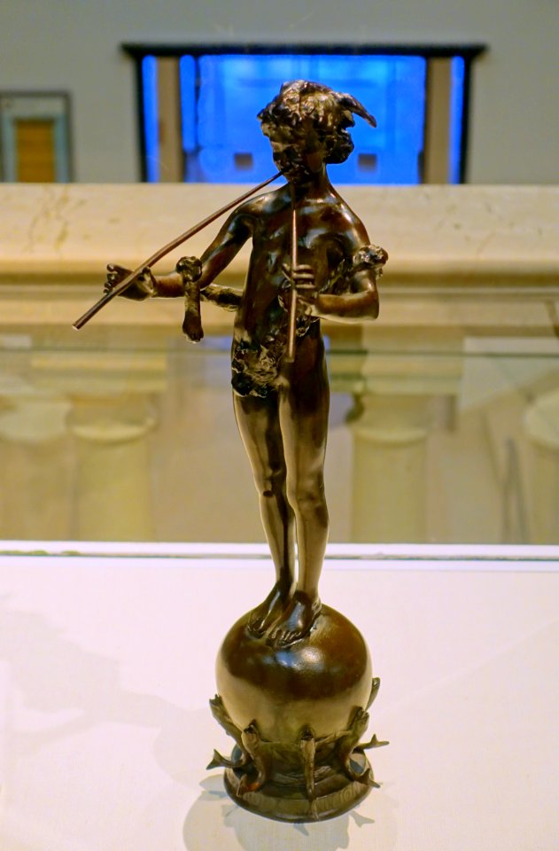 Pan of Rohallion by Frederick William MacMonnies, designed 1890, bronze - Currier Museum of Art - Manchester, NH - DSC08045