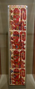 Panel with feline figures, Moche-Huari style, probably Huarmey Valley, Peru, c. 750-1000 AD, cotton and camelid fiber - Dallas Museum of Art - DSC04708
