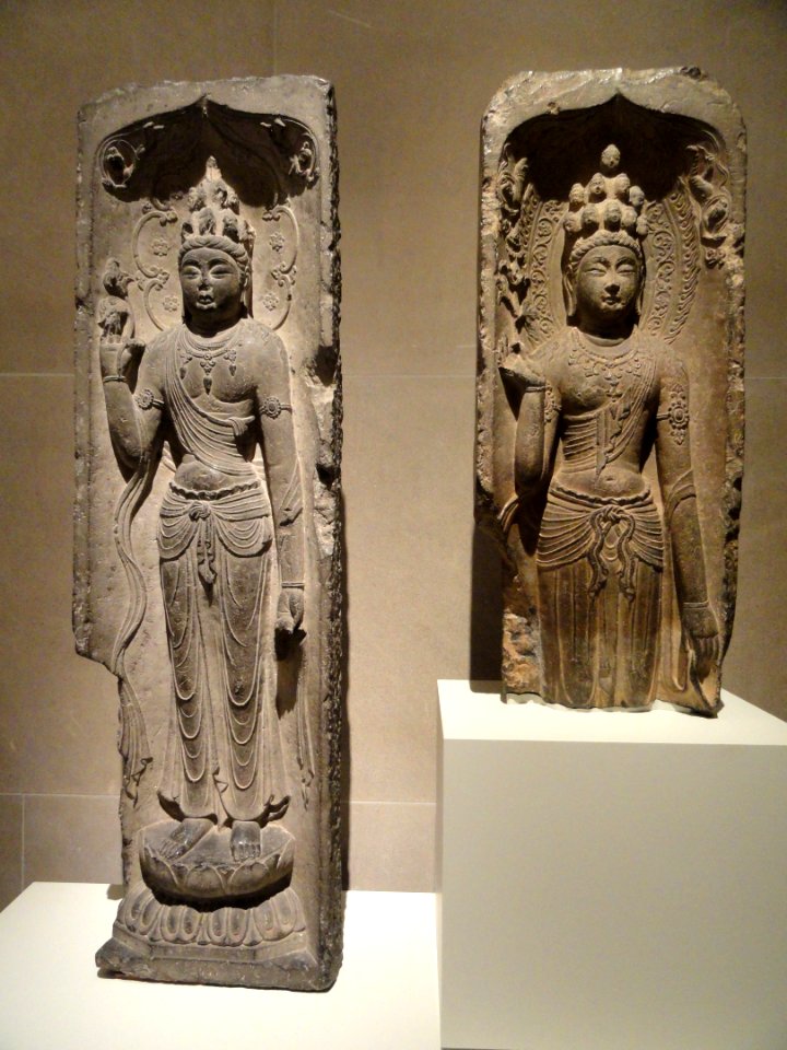 Panels from pagoda commissioned by Empress Wu, Shaanxi province, Chang'an, Guangzhai Temple, Qibaotai Pagoda, Tang dynasty, 703 AD, limestone - Freer Gallery of Art - DSC05764