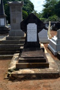Pamplemousses, Cemetery, grave Lucien Autard de Bragard