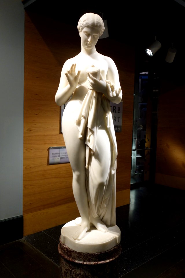 Pandora by Chauncy Bradley Ives, 1871, marble, view 1 - Brooklyn Museum - DSC09591