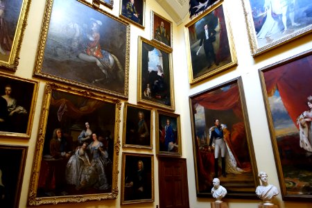 Paintings - Oak Stairs, Chatsworth House - Derbyshire, England - DSC03381
