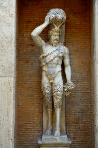 Pan (della Valle Satyr), 1 of 2, S 4, Roman, 2nd century AD, marble, after a Hellenistic work - Musei Capitolini - Rome, Italy - DSC06118