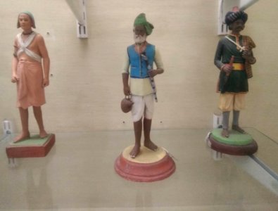 Painted clay toys