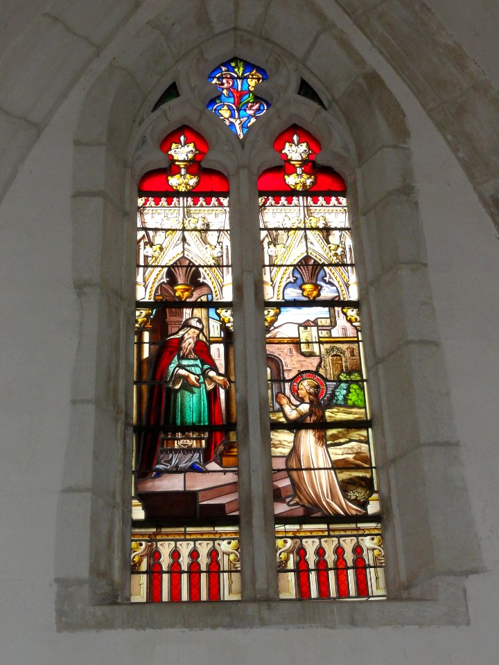 Pagny-sur-Meuse (Meuse) Chapelle de Massey vitrail 04