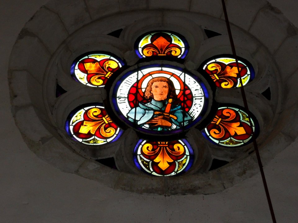 Pagny-sur-Meuse (Meuse) Chapelle de Massey vitrail 01