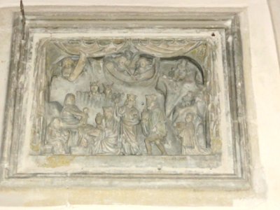 Pagny-sur-Meuse (Meuse) Chapelle de Massey relief Adoration des mages