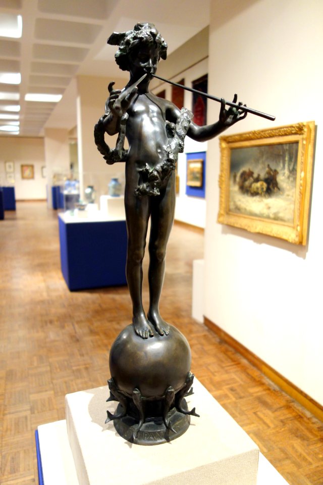 Pan of Rohallion, Frederick William MacMonnies, 1890, bronze - Huntington Museum of Art - DSC05227