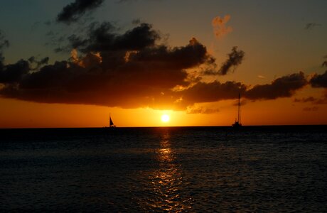 Caribbean sail sailboat