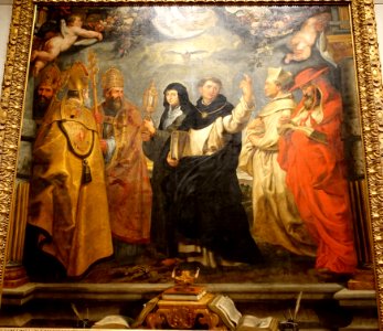 Painting of tapestry for the Convent of Las Descalzas Reales, workshop of Peter Paul Rubens, c. 1625, oil on canvas - John and Mable Ringling Museum of Art - Sarasota, FL - DSC00504