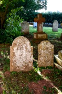 Pair Of Headstones 4 Metres North West Of The Tower Of The Church Of St Clement