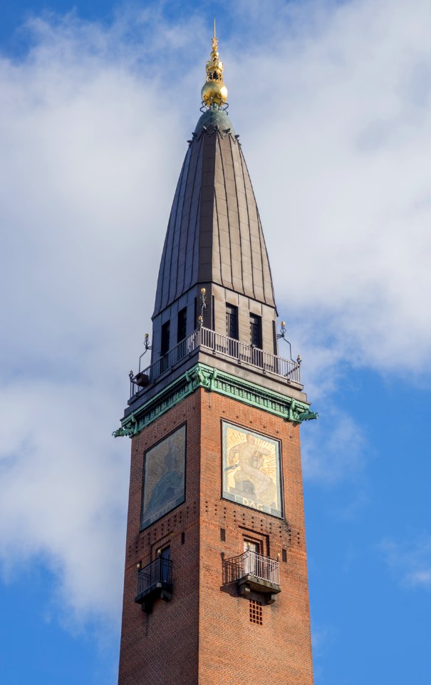 Palace hotel spire Copenhagen Denmark