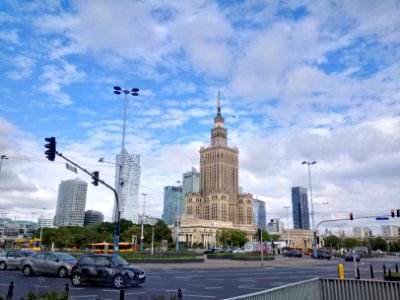 Palace of Culture and Science in Warsaw, Poland, July 2019