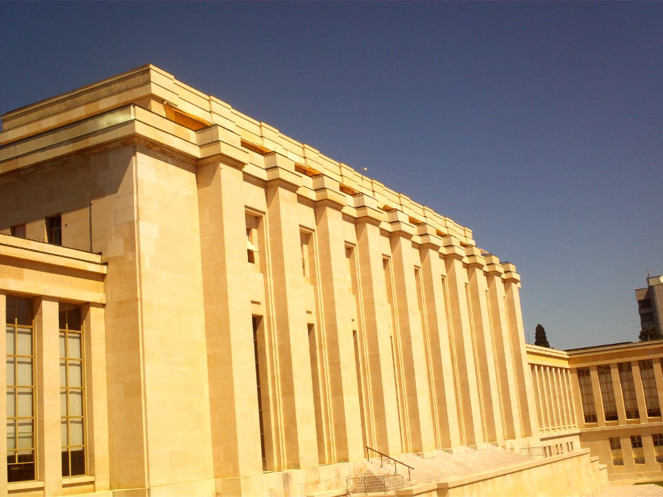 Palace of Nations A building facing the lake