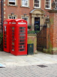 Pair Of K6 Telephone Kiosks Outside Numbers 24 And 26