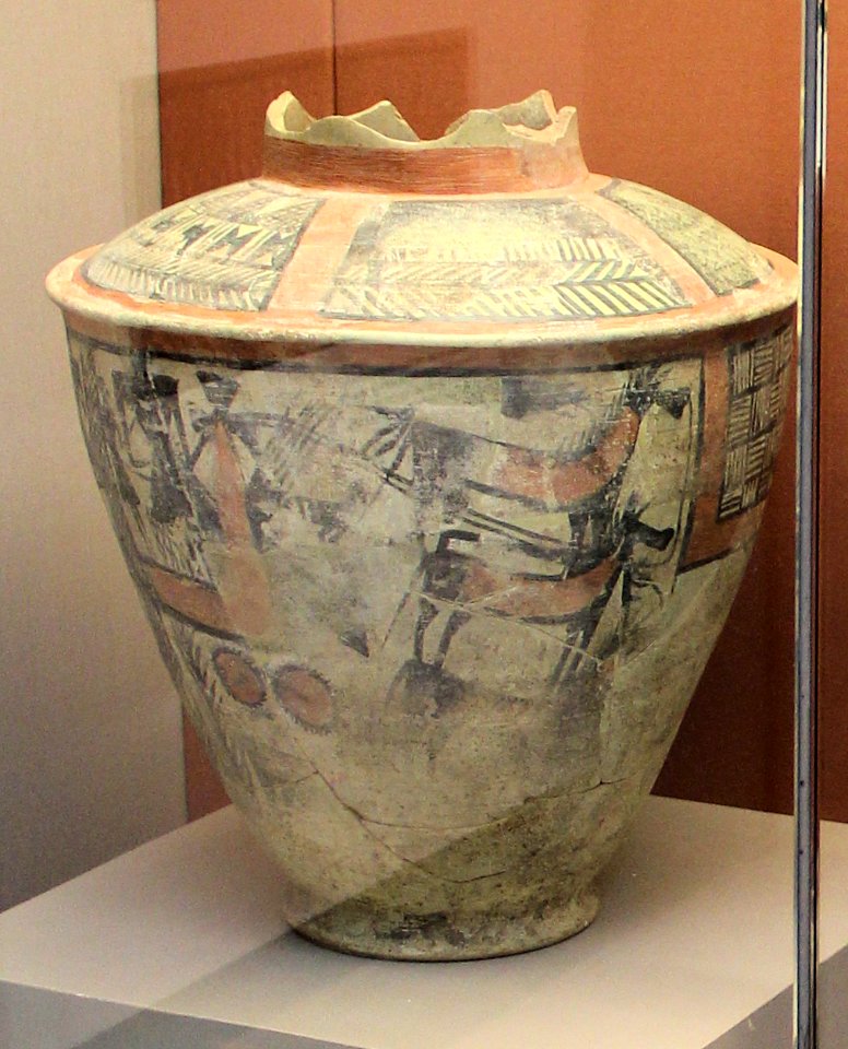 Painted ceramic jar, 2800-2600 BCE, Khafajah, Sumer EDII-III