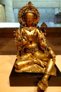 Pair of Taras, 2 of 2, Nepal, 18th century, gilt copper - Berkeley Art Museum and Pacific Film Archive - DSC03970