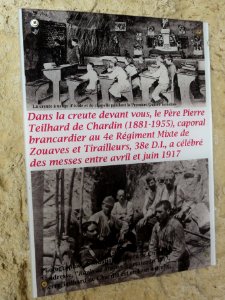 Paissy (Aisne) creute mémorial de guerre Teilhard de Chardin (02)