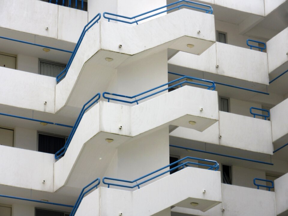 Architecture railing stairs photo