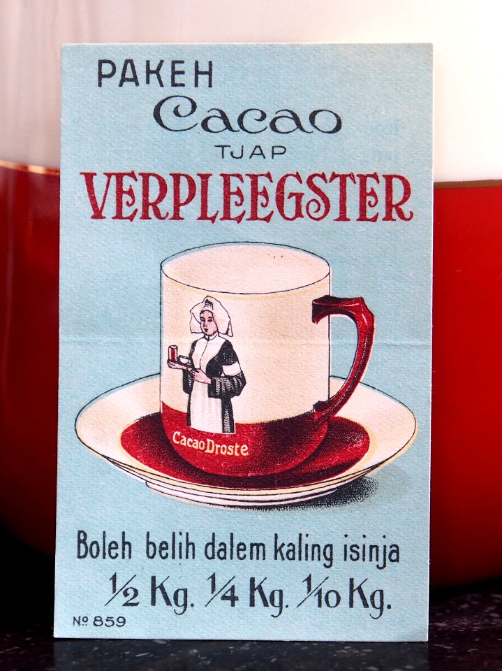Pakeh Cacao tjap Verpleegster Droste bon no 859