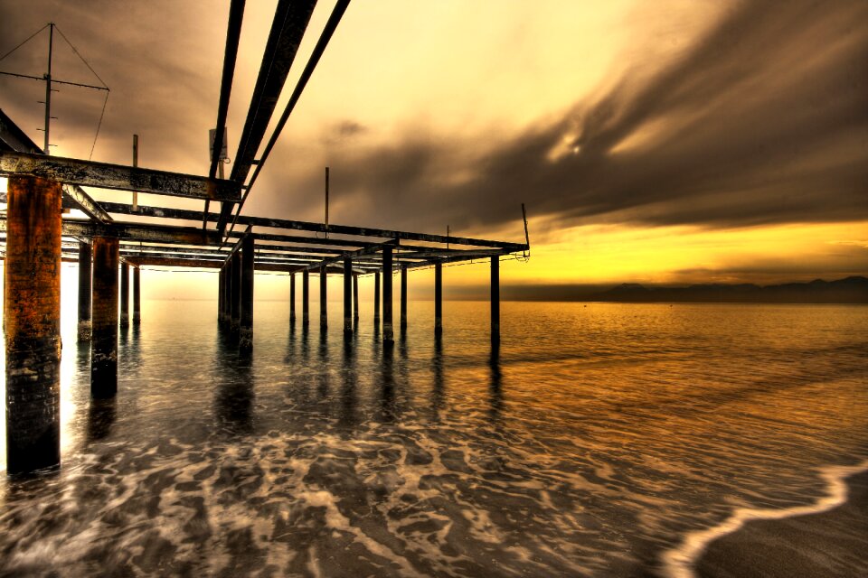 Nature long exposure water