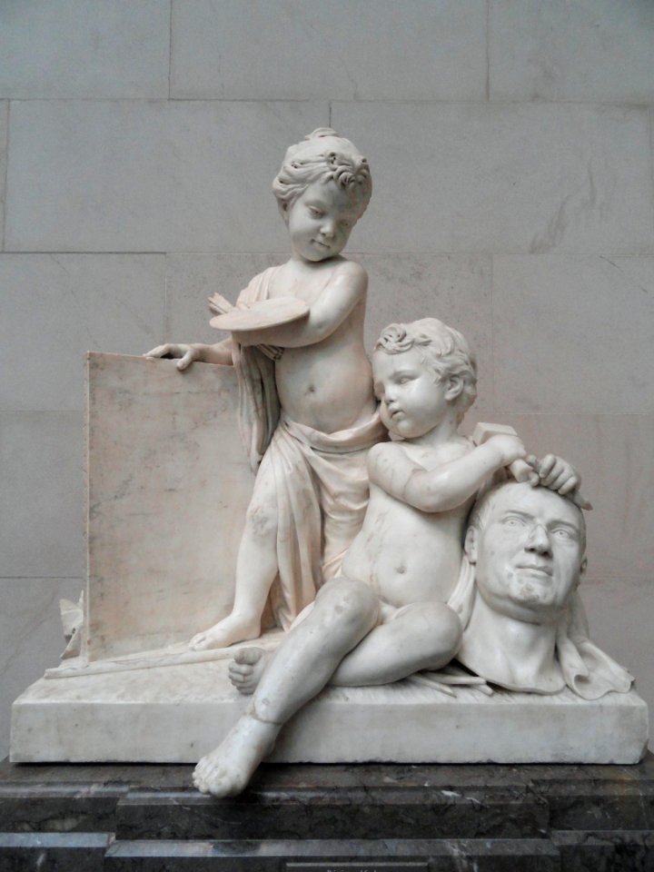 Painting and Sculpture by Jean-Pierre-Antoine Tassaert, 1774-1778, marble - National Gallery of Art, Washington - DSC08961