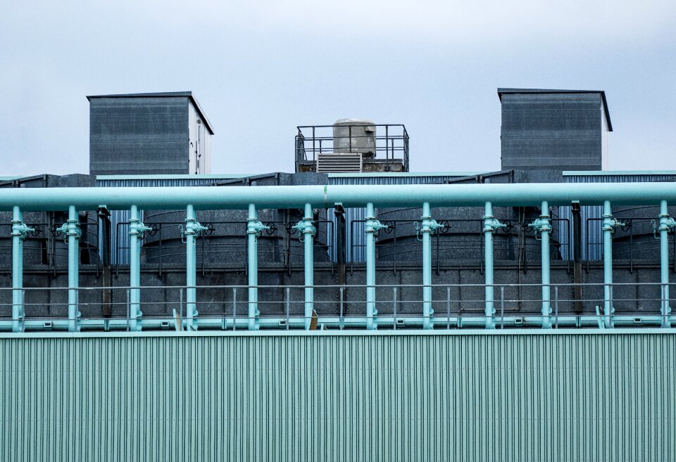 Abandoned industrial building decay