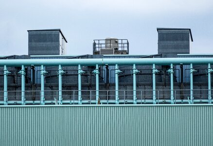 Abandoned industrial building decay