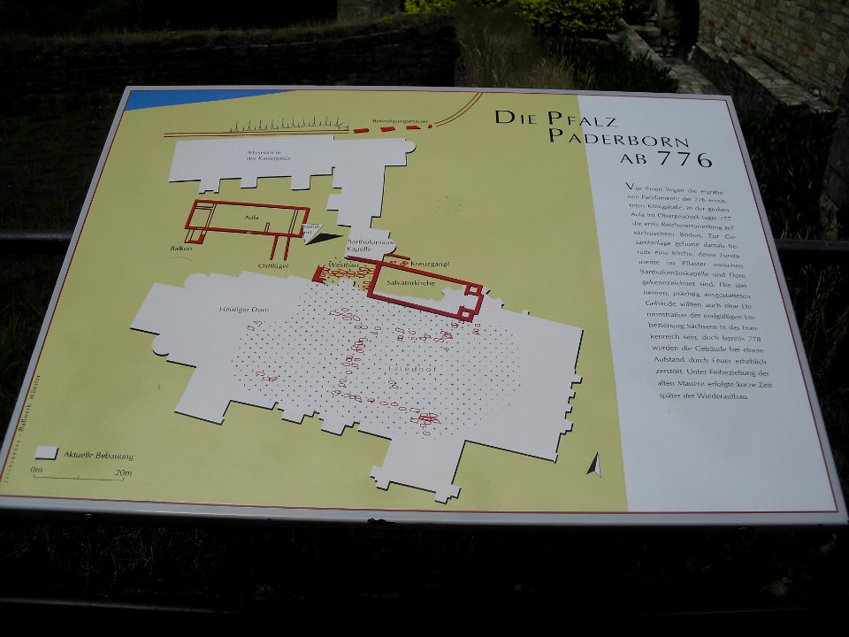 Paderborn-Kaiserpfalz Informationstafel 776