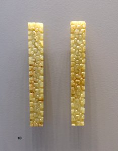 Pair of oblong pendants, China, Eastern Zhou period, 5th century BC, nephrite - Arthur M. Sackler Museum, Harvard University - DSC00759