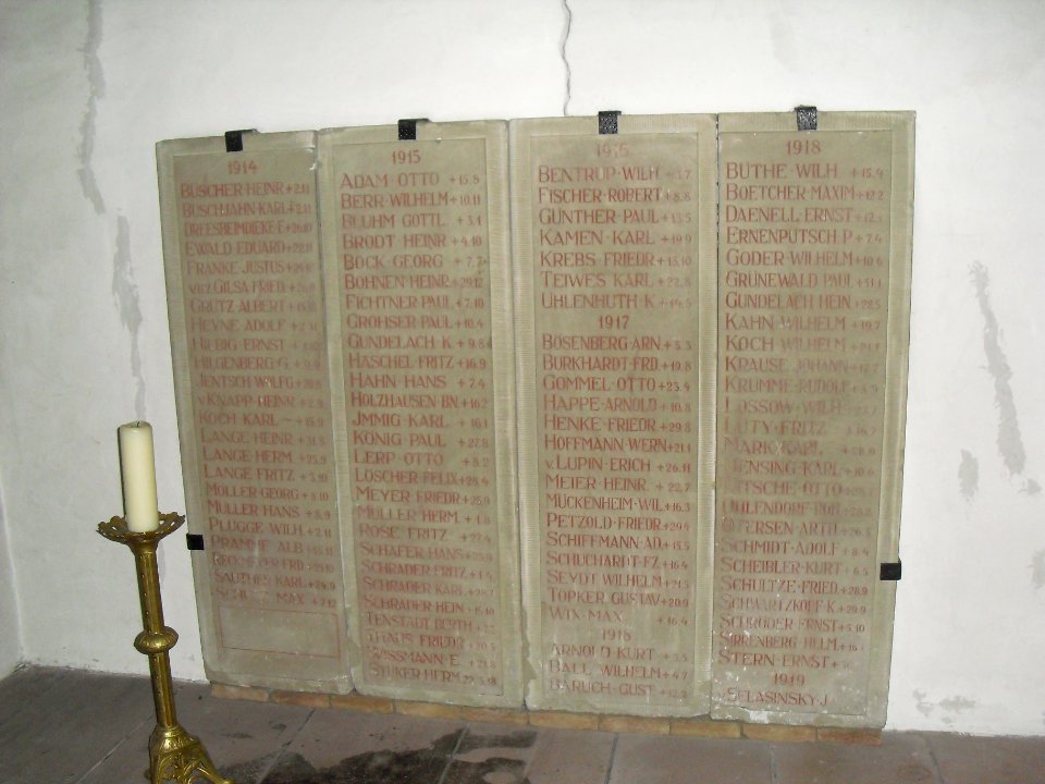 Paderborn-Abdinghofkirche WWI Gedenktafeln
