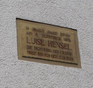 Paderborn-Westphalenhof-Gedenktafel Luise Hensel