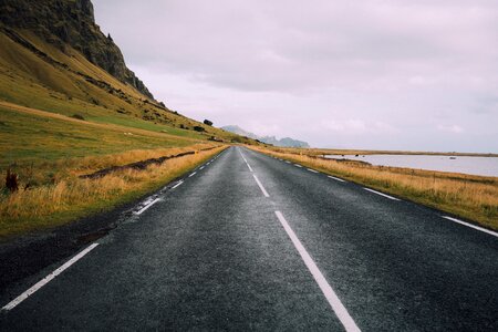 Rural landscape hill photo