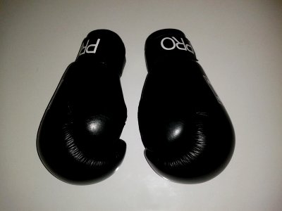 Pair of boxing gloves photo