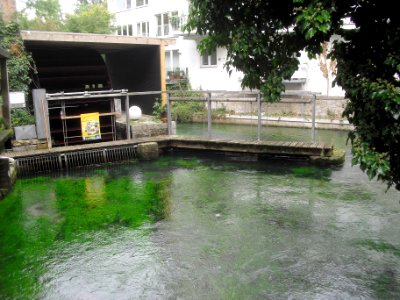 Paderborn-Stümpelsche Mühle - Wehranalge und Mühlrad