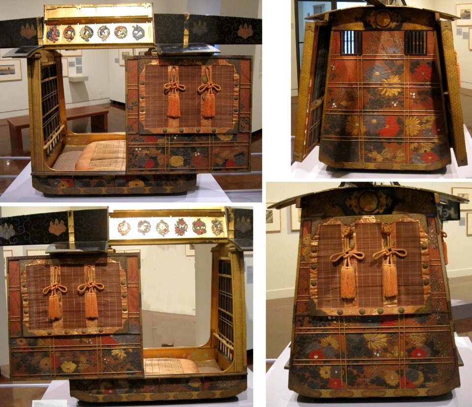 Palanquin (kago) from Japan (exterior), 19th century, Honolulu Museum of Art
