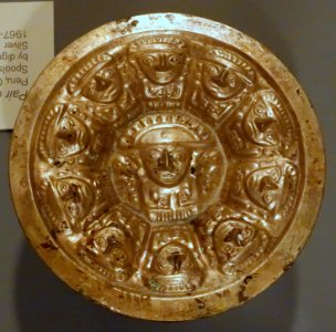 Pair of ear spools, Peru, Chimu, north coast, silver, view 3 - Krannert Art Museum, UIUC - DSC06431