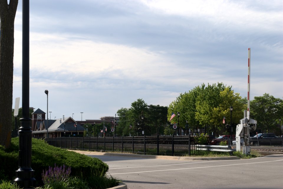 Palatine Metra Station from Brockway Street