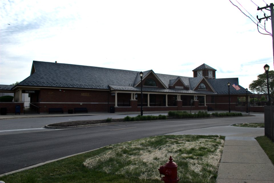 Palatine Metra Station from Wood Street