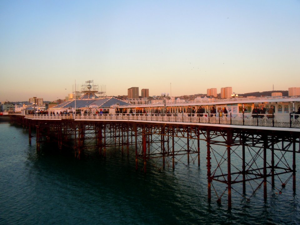 Palace Pier, Brighton (NHLE Code 1381700) (January 2017, seen at sunset) (4)