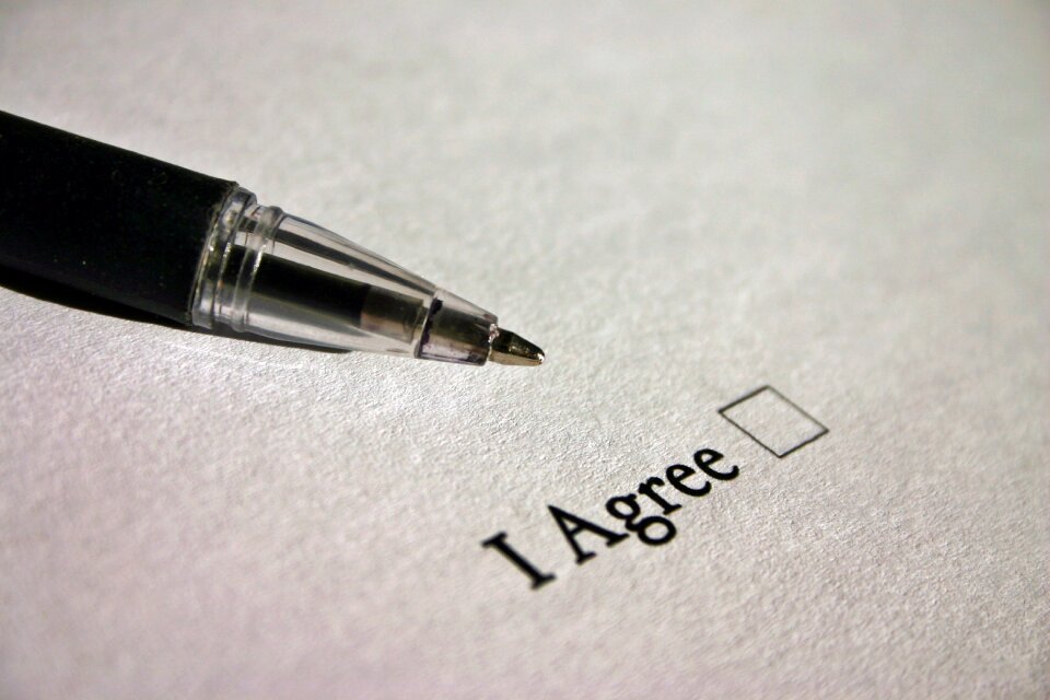 Check off pen contract
