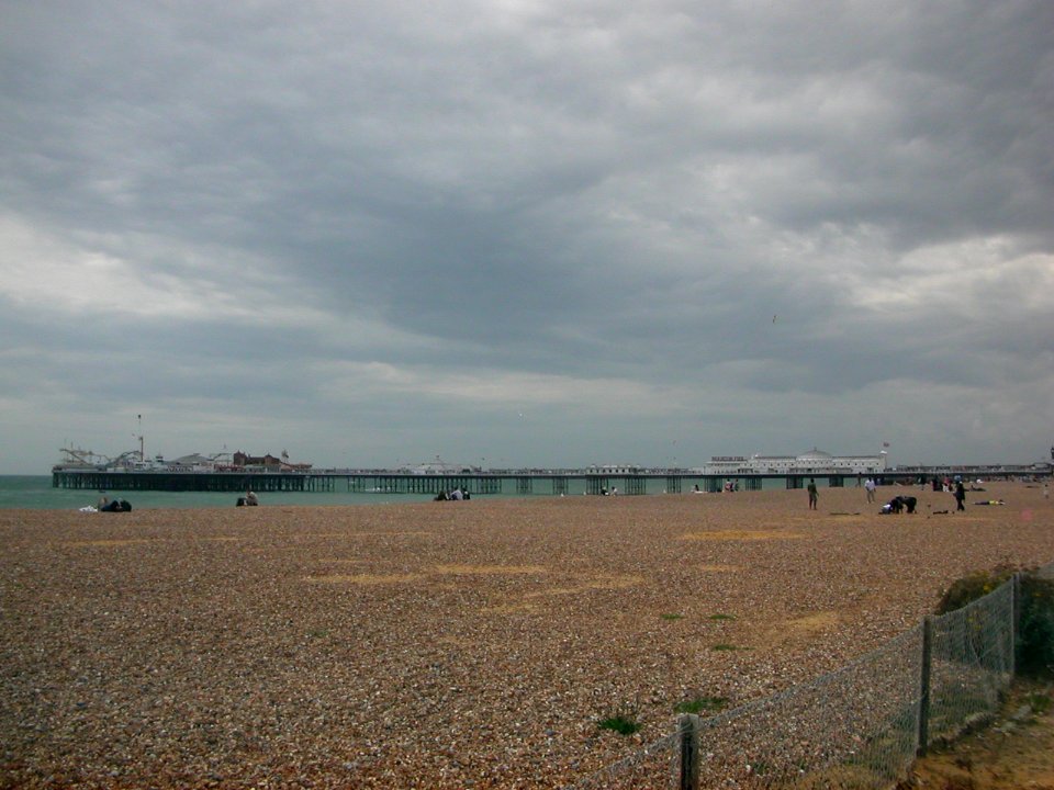 Palace Pier seen from Volk's Electric Railway, Brighton (July 2007)