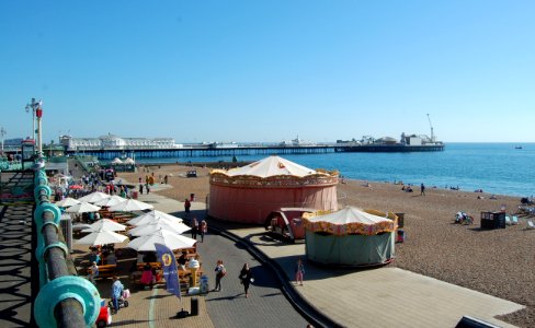 Palace Pier, Brighton (NHLE Code 1381700) (September 2018, seen from King's Road)