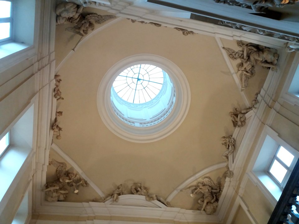 Palais Saint-Pierre - Escalier Thomas Blanchet, plafond