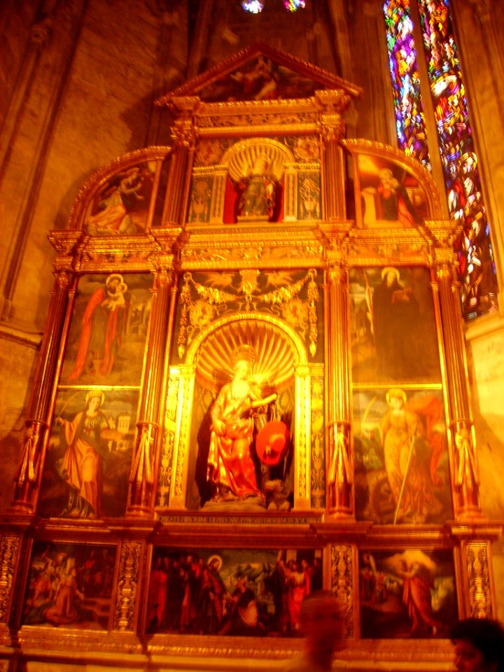 Palma de Mallorca Catedral La Seu Innen St. Hieronymus-Kapelle Altar